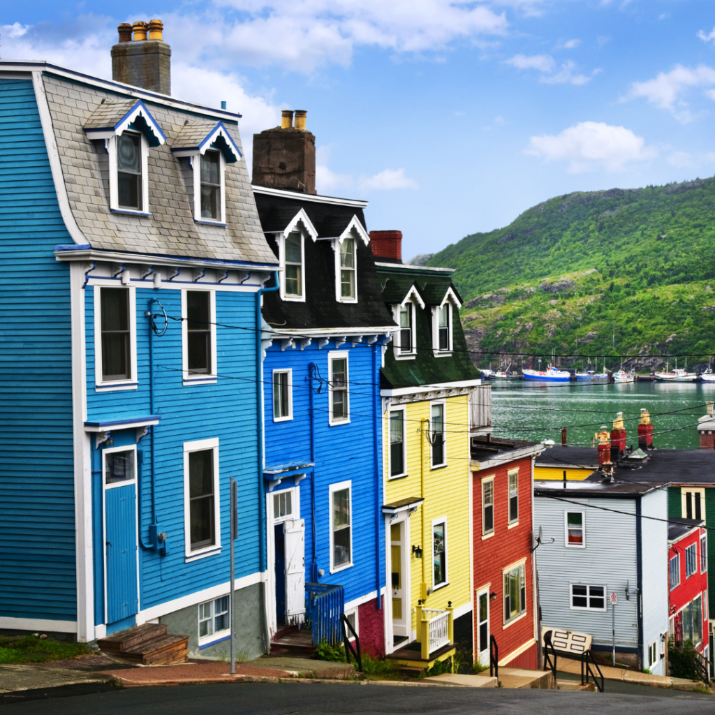 colourful seaside houses and the costs of selling a house in new brunswick canada