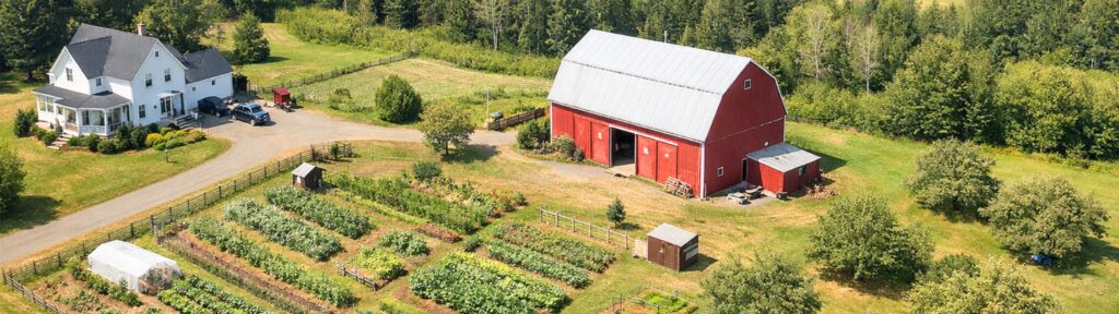 Homestead style rural property in New Brunswick with acreage