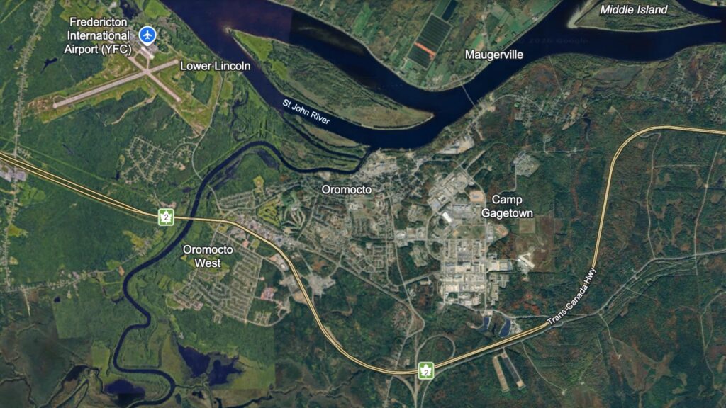 Map Of Oromocto